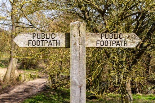 Preview: Public footpath sign 1