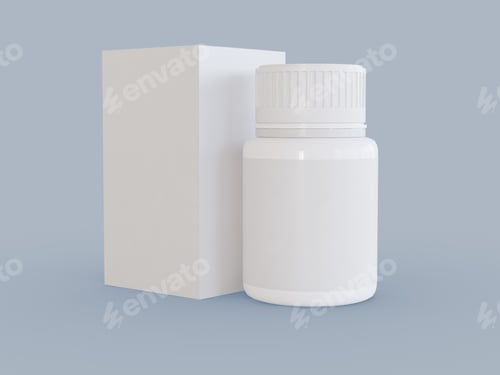 Preview: Medical Bottle with Box for Health and Wellness