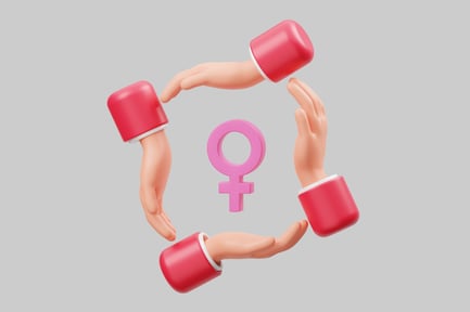 Preview: International women's day celebration hands