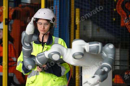 Preview: Business industry innovation technology, people with tech Innovation technological progress concept.