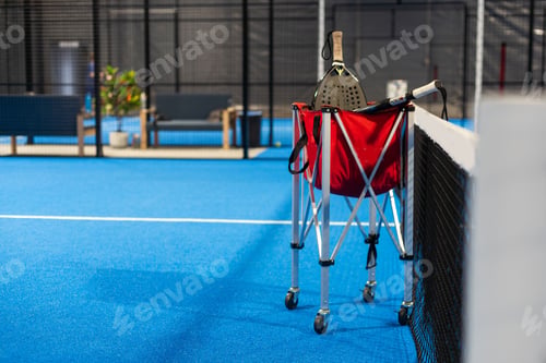 Preview: Paddle objects on blue court