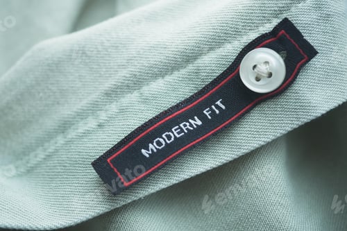 Preview: label tag modern fit on a men shirt