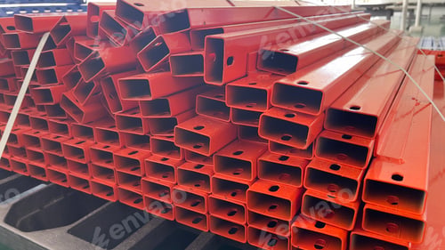 Preview: Finished painted steel for shelf structure