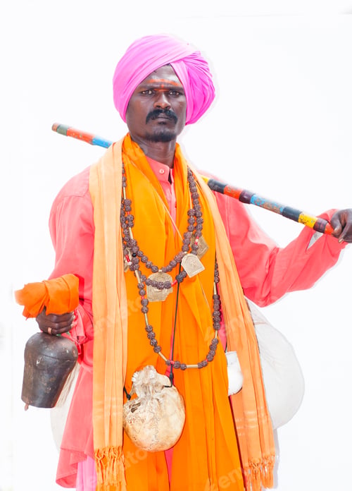Preview: Indigenous Aghori Sadhu, They lived at the cremation place, India.