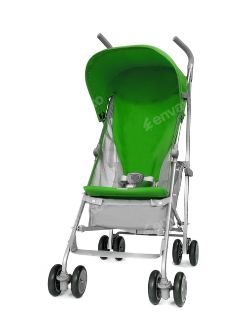 Preview: green baby carriage