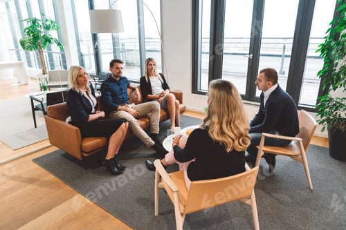 Preview: Team members on in-office training session