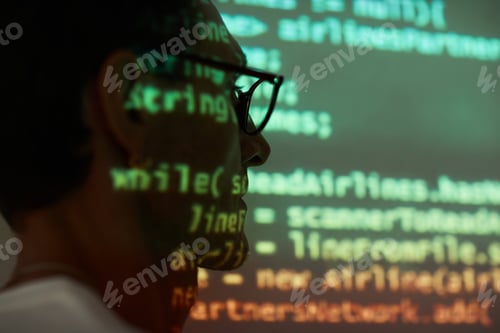 Preview: Programmer at computer presentation