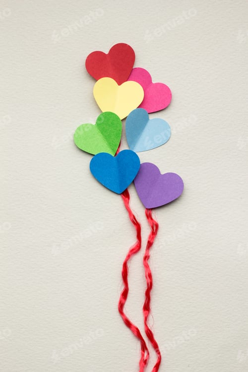 Preview: Heart balloons.