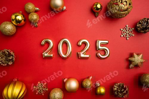 Preview: Christmas and Happy New background