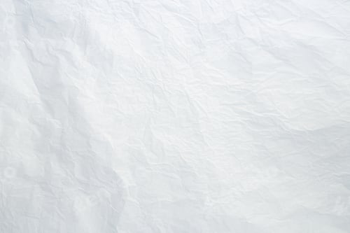 Preview: White crumpled paper texture background. White old creased and wrinkled paper abstract background.