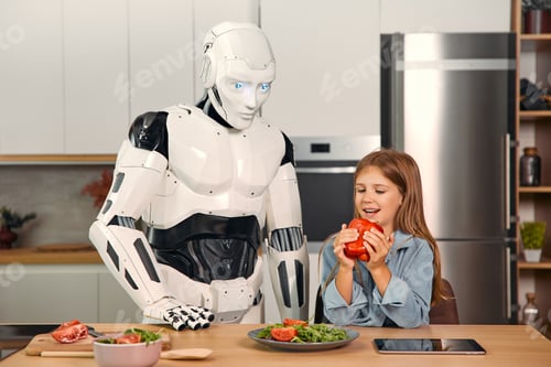 Preview: Robot with family at home