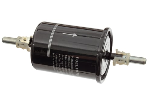 Preview: Car fuel filter, isolated on white background