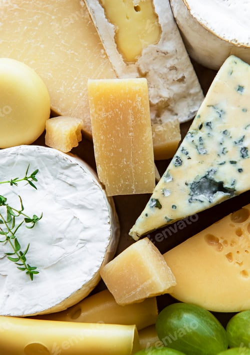 Preview: Various types of cheese