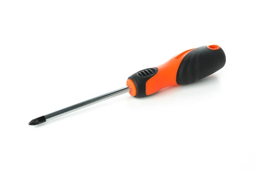 Preview: Screwdriver isolated on white background, close up