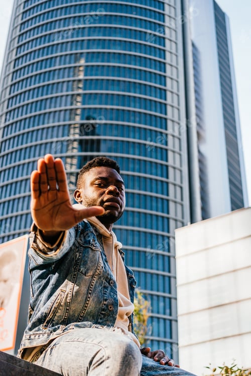 Preview: Confident young black male millennial