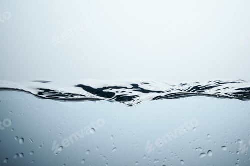 Preview: texture with water splash and drops, isolated on white