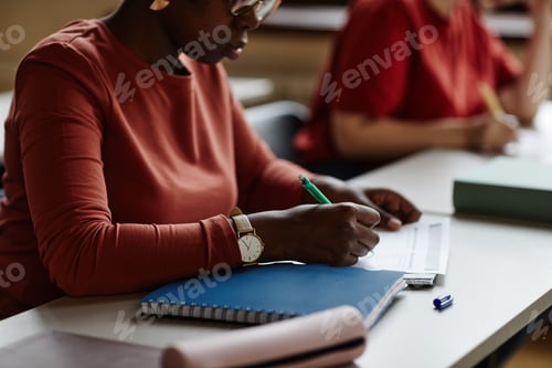 Preview: Student Taking Test in College