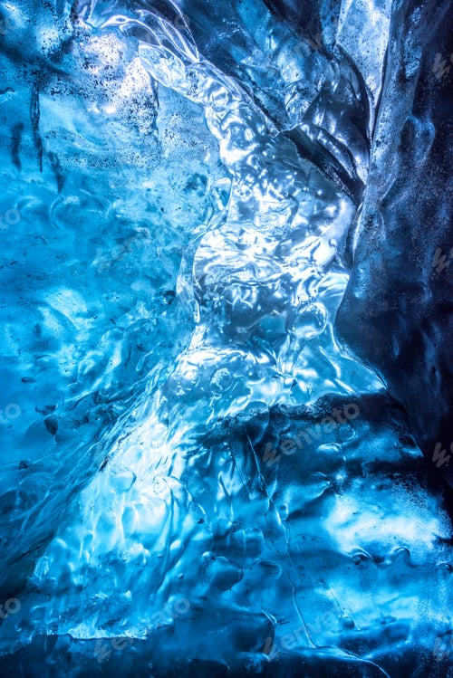 Preview: Abstract of an ice cave texture, Vatnajokull glacier, Iceland