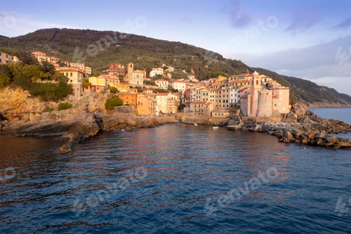 Preview: Aerial view of the Ligurian village of Tellaro