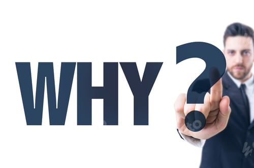 Preview: Business Man Pointing The Text: Why?