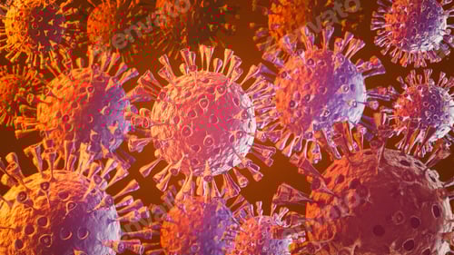 Preview: Virus Microscopic Render Health Science Backdrop