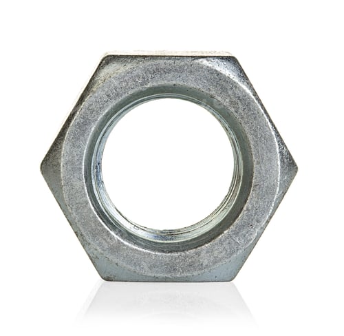 Preview: Metal nut isolated on white background