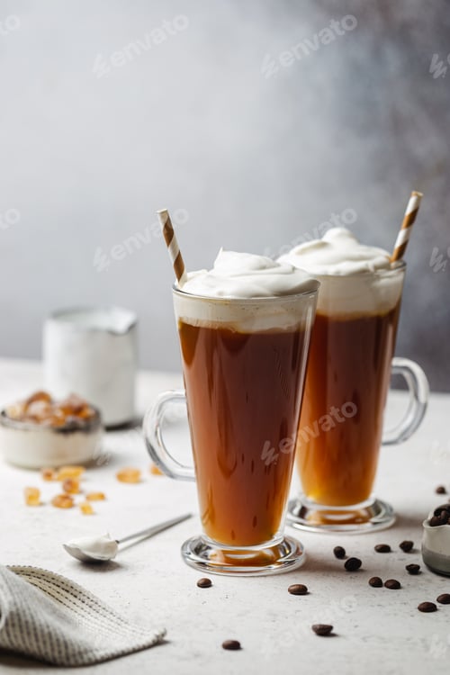 Preview: Iced coffee in a tall glass