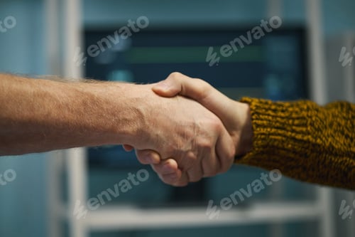 Preview: Handshake Of Two Relatives In Hospital