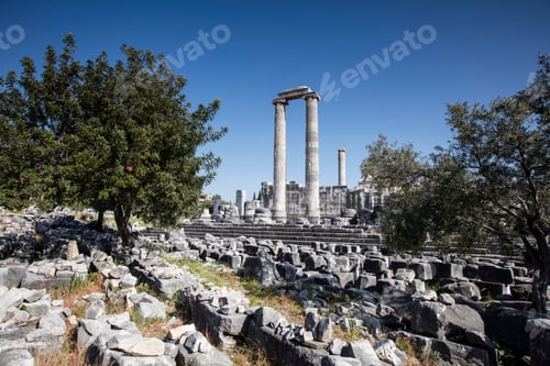 Preview: View of Temple of Apollo in antique city of Didyma, Aydin,Turkey