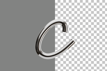 Preview: Chrome C 3D Icon