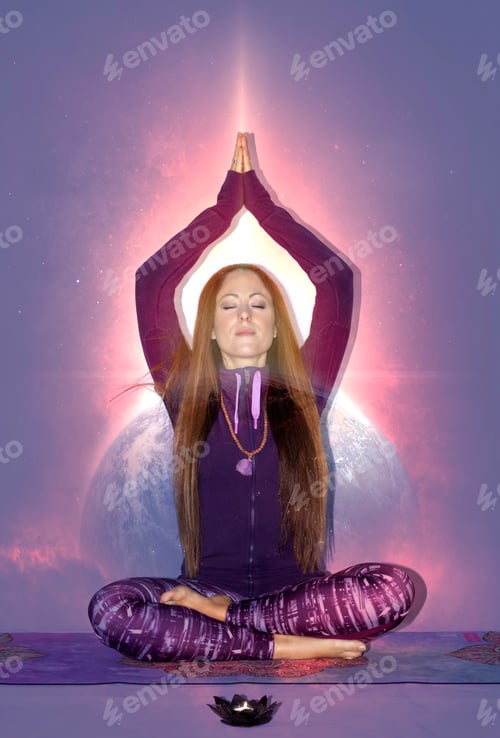 Preview: Woman doing pilates and yoga positions