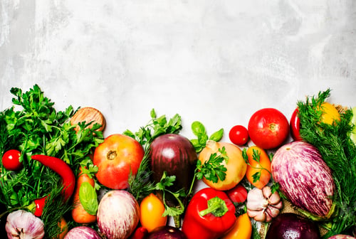 Preview: fresh vegetables and herbs
