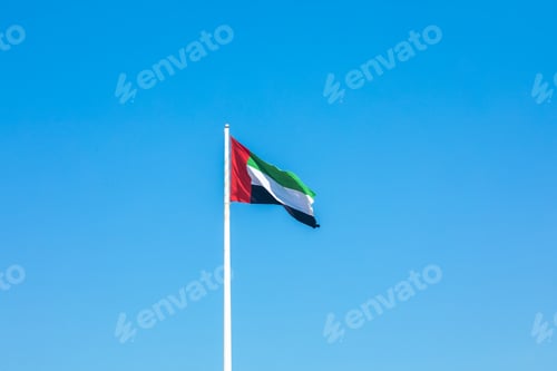Preview: Waving flag of United Arab Emirates