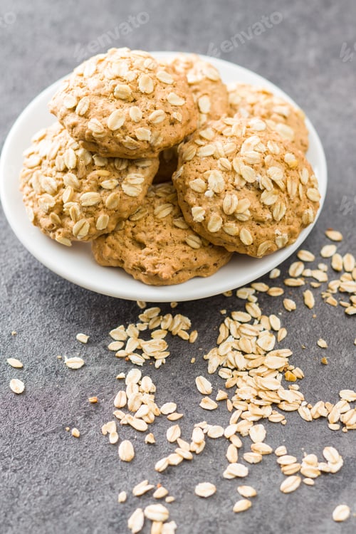 Vista previa: Galletas de avena saludables.