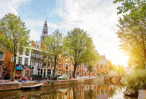 Preview: Amsterdam cityscape view