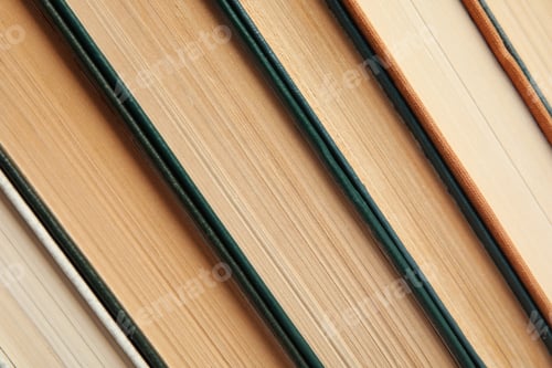 Preview: Many old books as background, top view