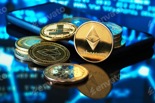 Preview: Various cryptocurrencies and charts