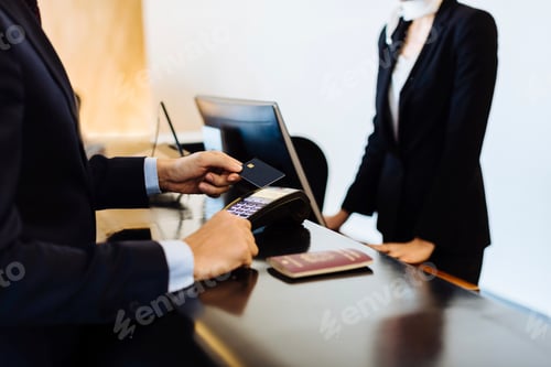 Preview: A professional exchange at the reception desk