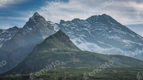 Preview: Sunset in the Tatra mountains in Poland in autumn
