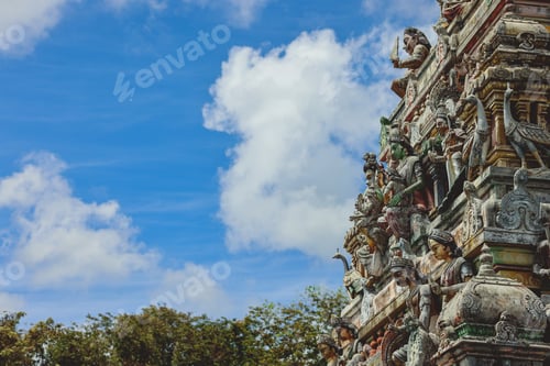 Preview: Tower Adorned With Statues at an Indian Temple
