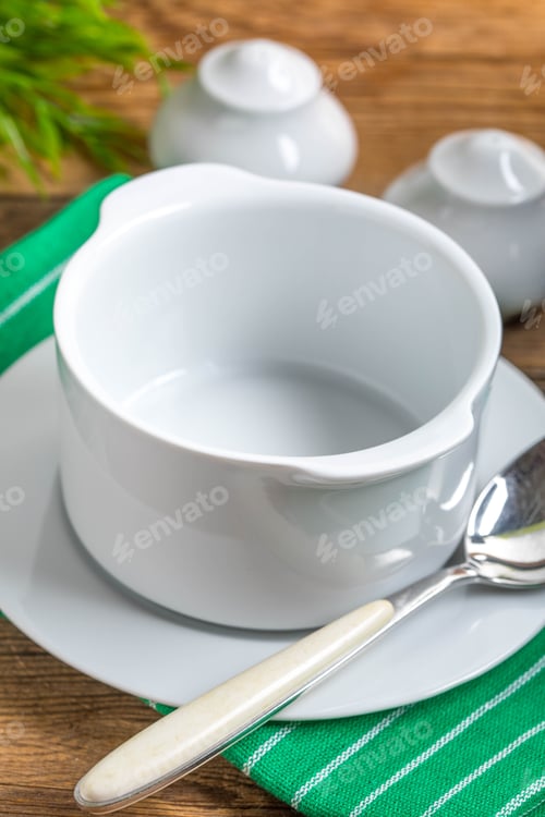 Preview: Empty bowl and spoon.