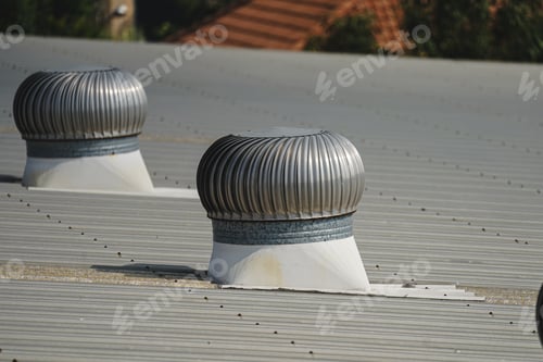 Preview: Ventilation of hot air inside the building over the roof