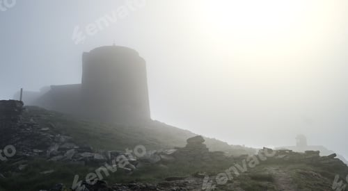 Preview: old abandoned observatory on mount Pip Ivan