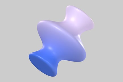 Preview: Abstract three-dimensional object with a smooth, curved surface.