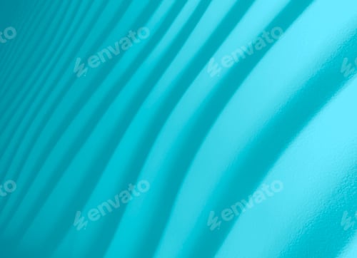 Preview: Beautiful striped bring blue background. Abstract cyan backdrop with shadow and light