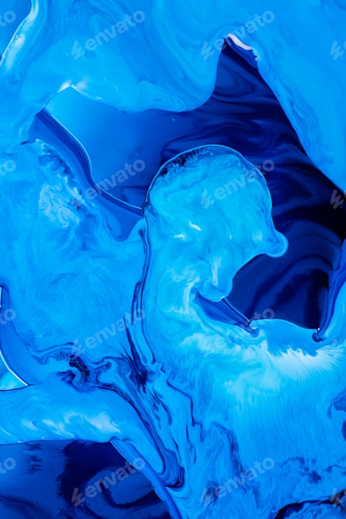 Preview: Abstract flow of liquid paints in mix