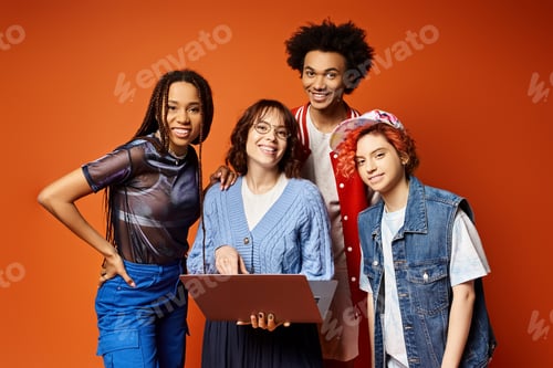 Preview: Harmony in diversity: multicultural friends stand united