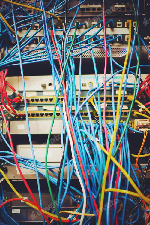 Preview: Network cables at office