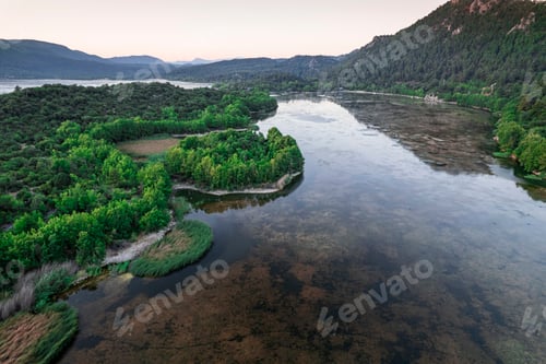 Preview: Kovada Lake in Autumn aerial photo shoot with drone