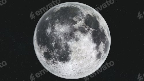 Preview: Spin moon orbit motion milky way galaxy background